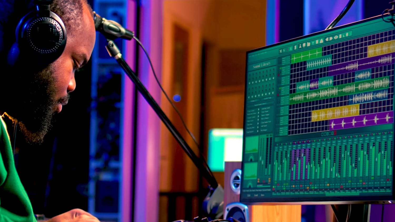 A laptop with a DAW open on the screen, symbolizing the beginning of a digital music journey.