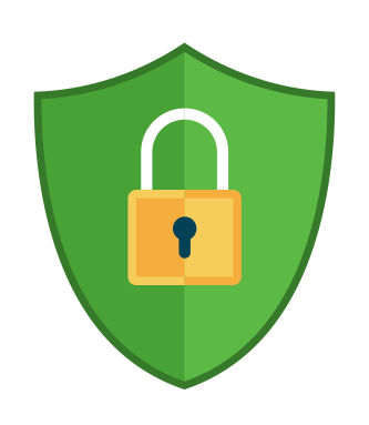 The SSL secure shield logo