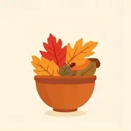 seasonal leaves bowl