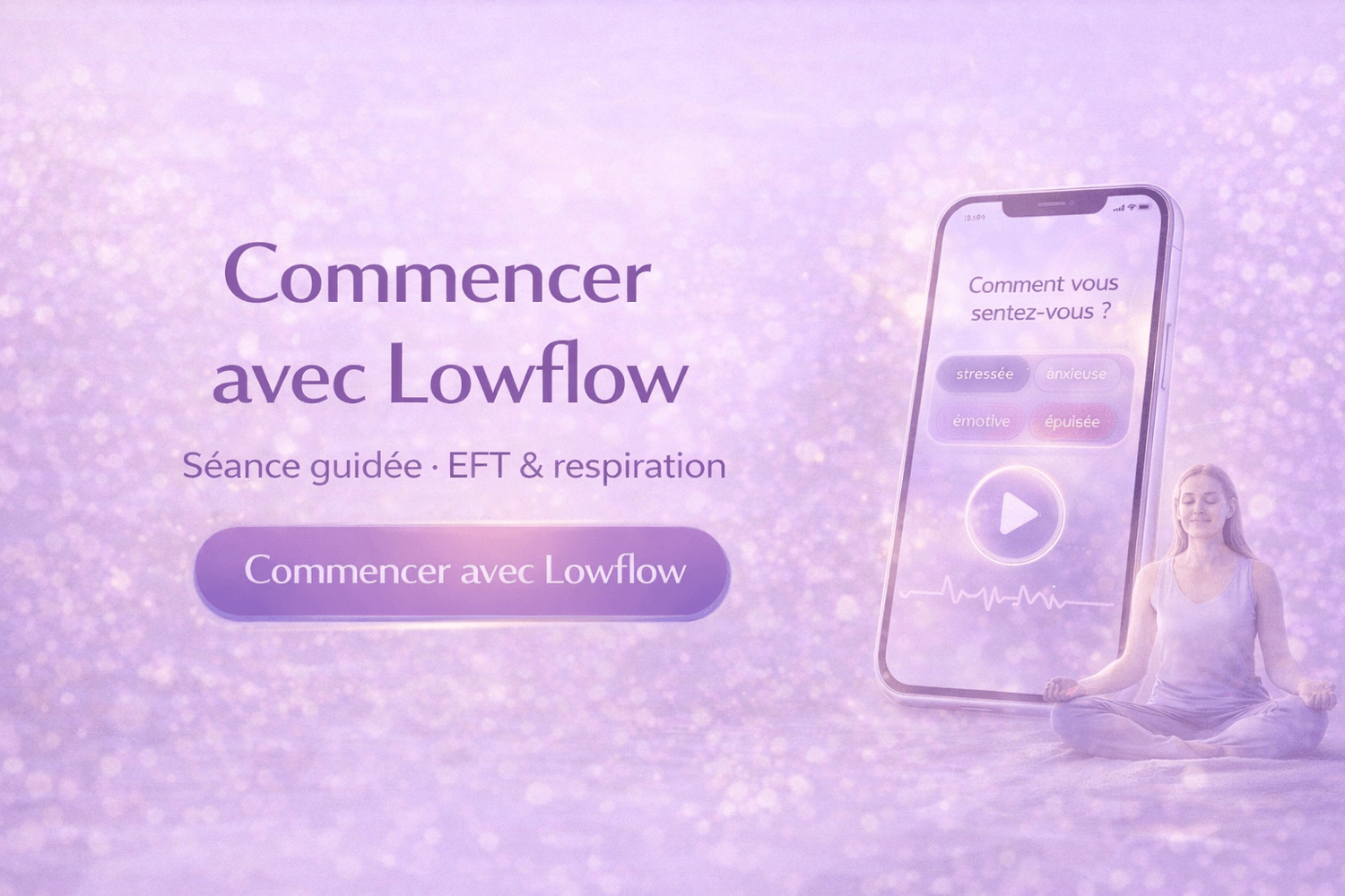 Un minuteur de 5 minutes est affiché pour signifier le compte à rebours de l'application lorsqu'elle est en mode cohérence cardique