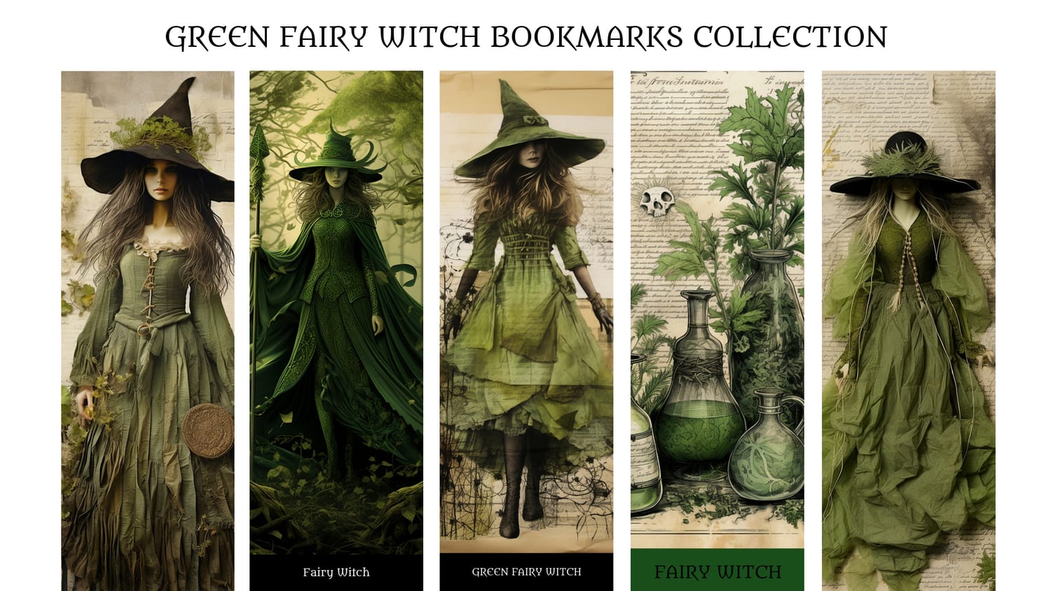 Green Fairy BookMark Collection