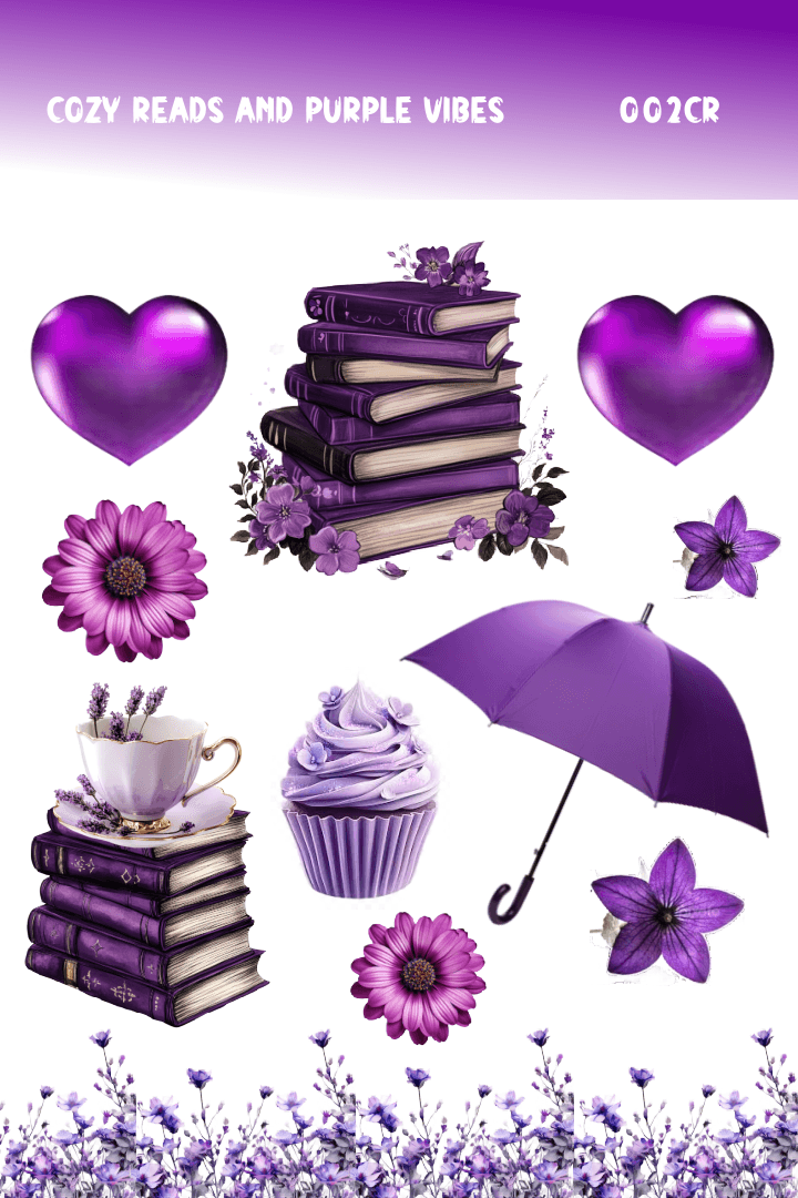 Cozy Reads and Purple Vibes 002CR