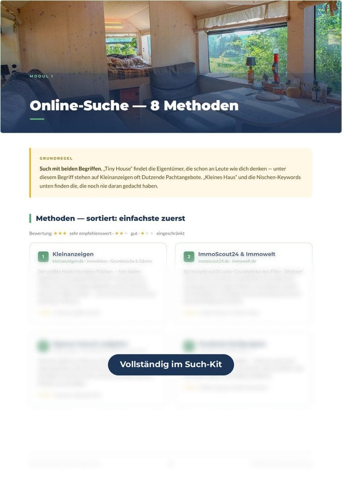 Seite: Online-Suche, 8 Methoden