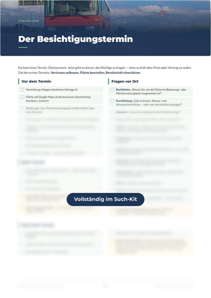 Seite: Checkliste Besichtigungstermin