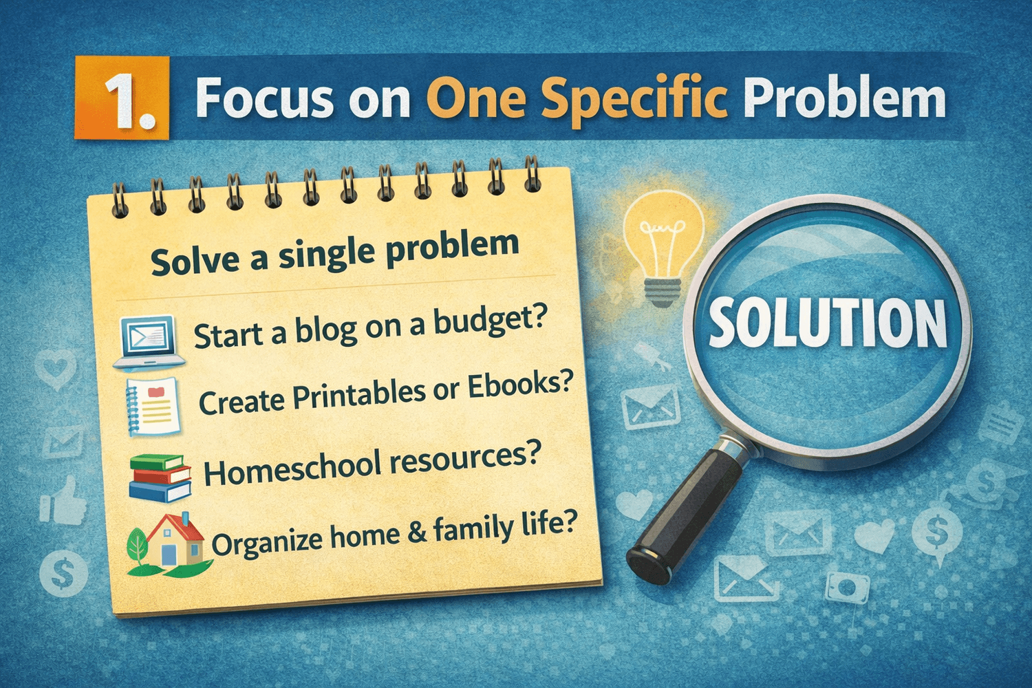 focus on one specific problem