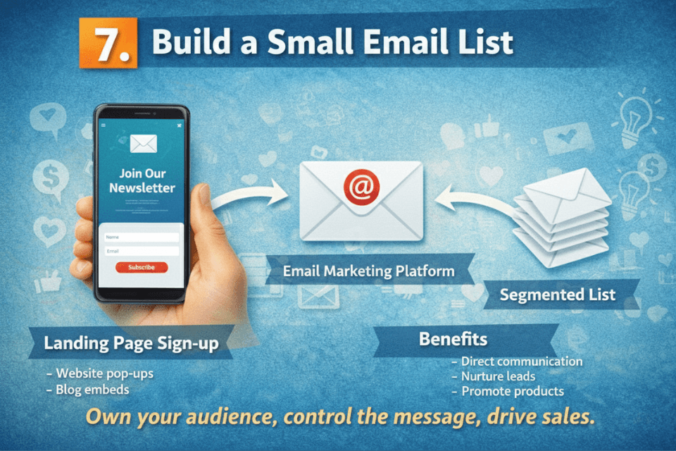 build a small email list