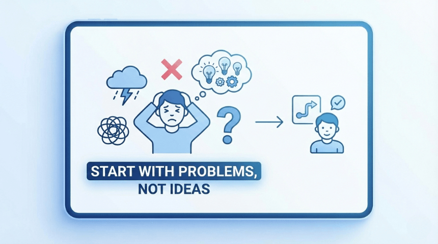 start with problems not ideas