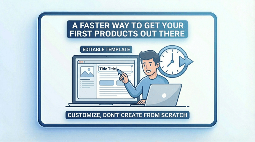 a faster way to get your first products out there