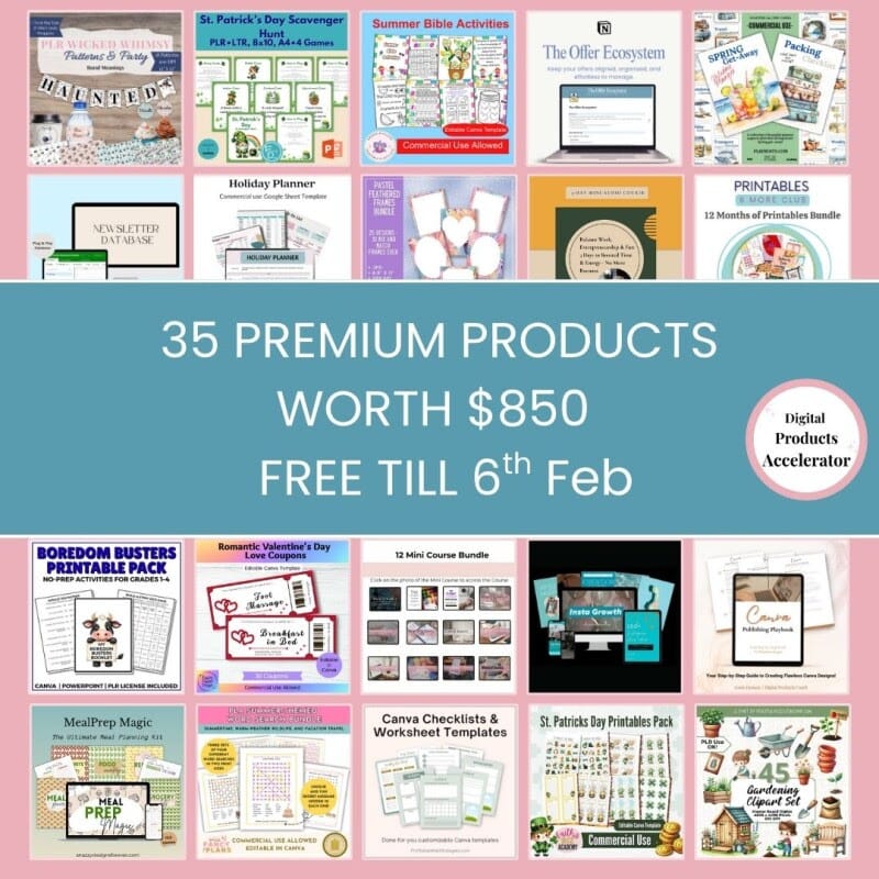 Digital Products Accelerator - FREE Bundle