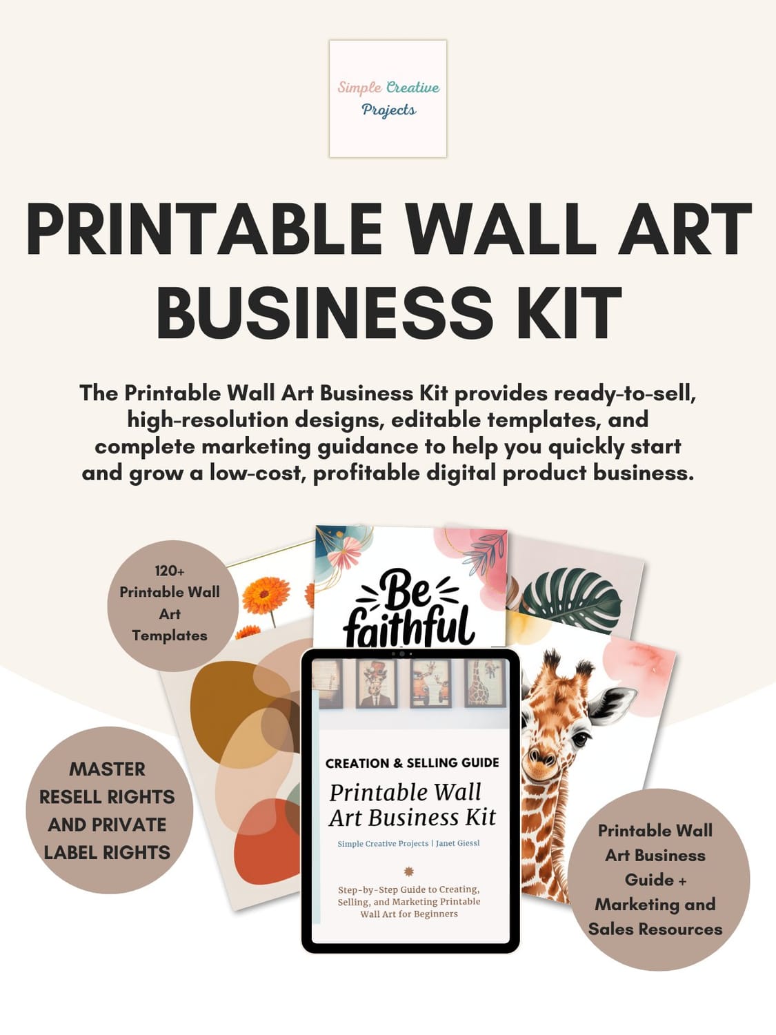 printable wall art business kit