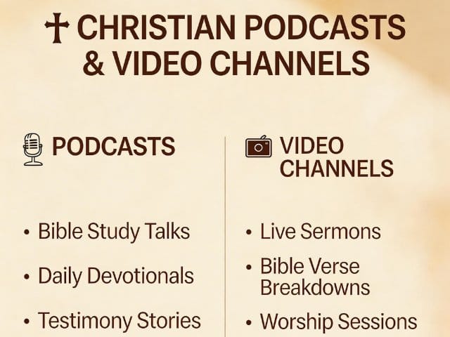 christian podcasts and video channels