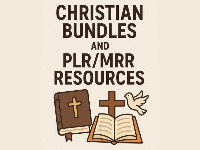 christian bundles and plr mrr resources