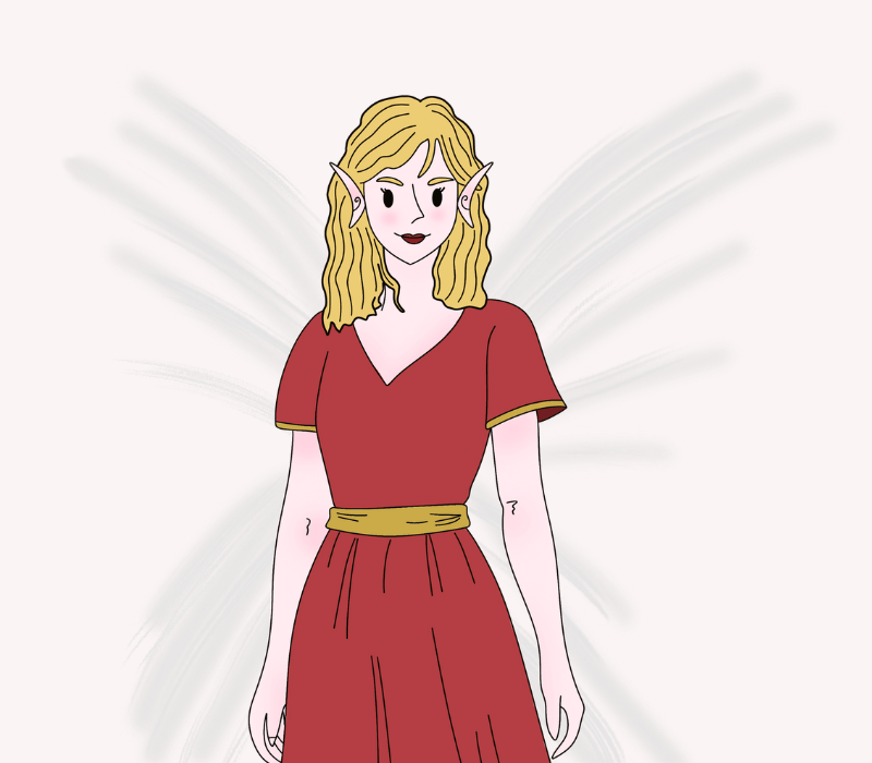 illustration portrait de la fée eulalie personnage LBE