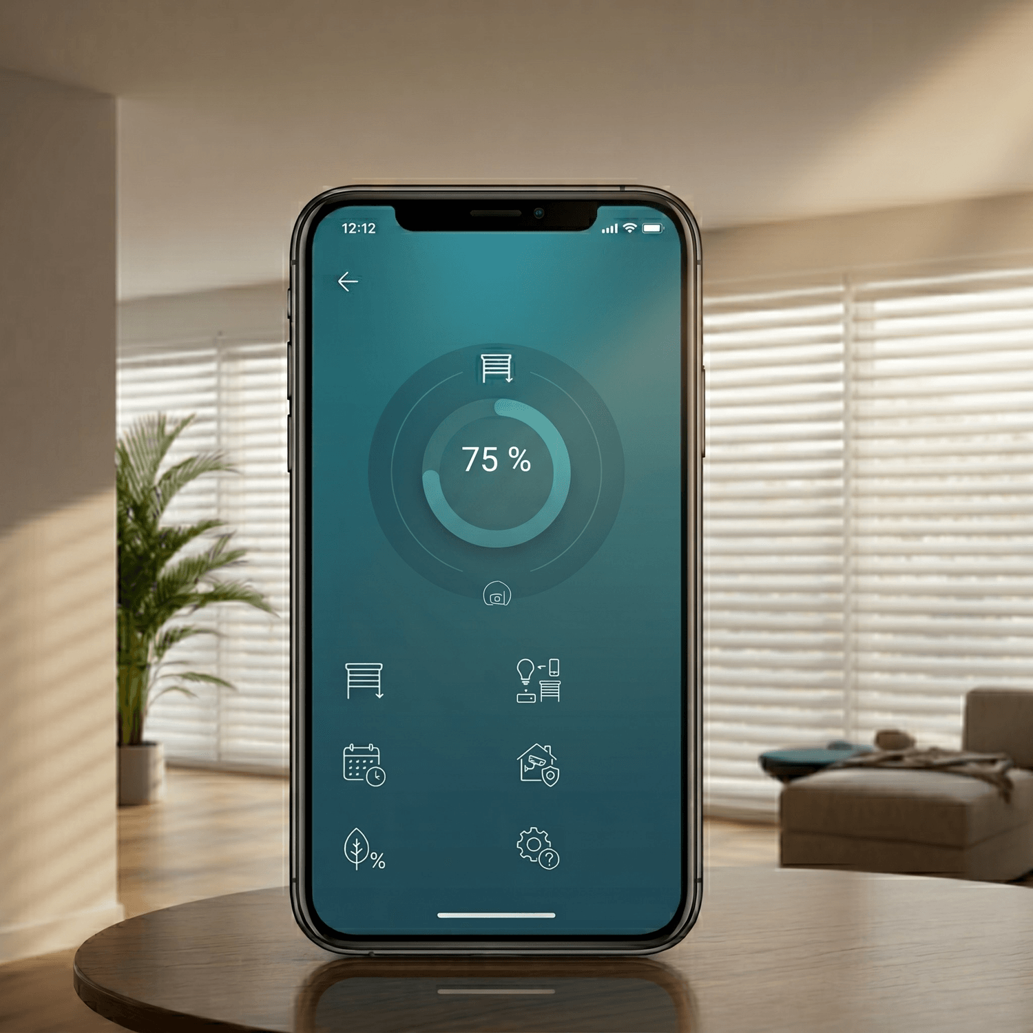 Smartphone contrôle volets connectés