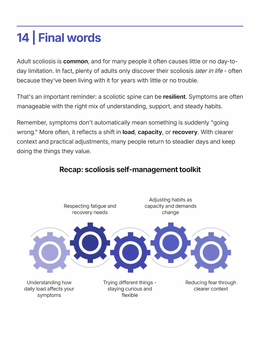 Preview page 7 from the Adult Scoliosis ebook