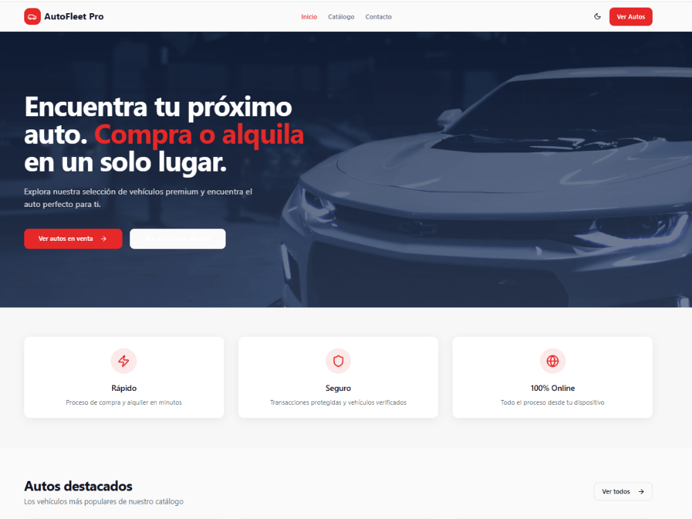 Auto Rent Mockup