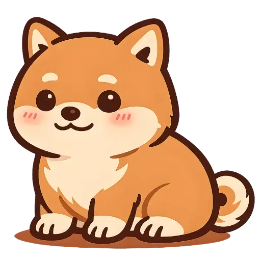 Mascota Shiba Dinámica y alegre