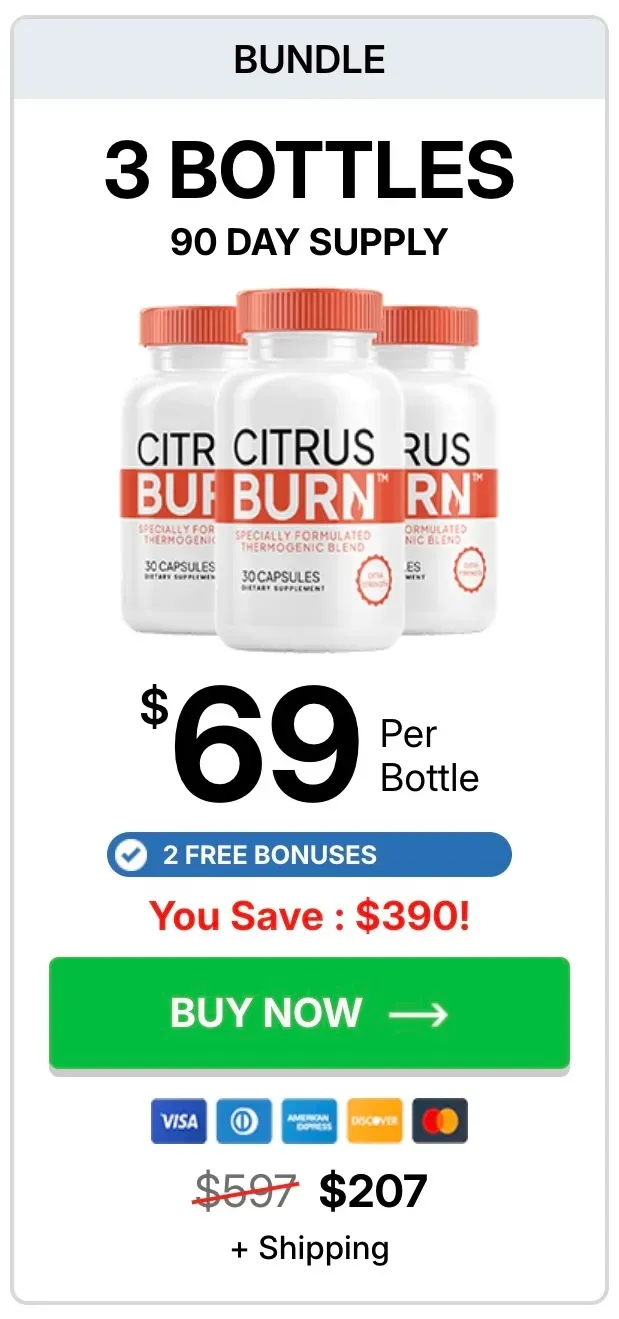 CitrusBurn 3 bottles