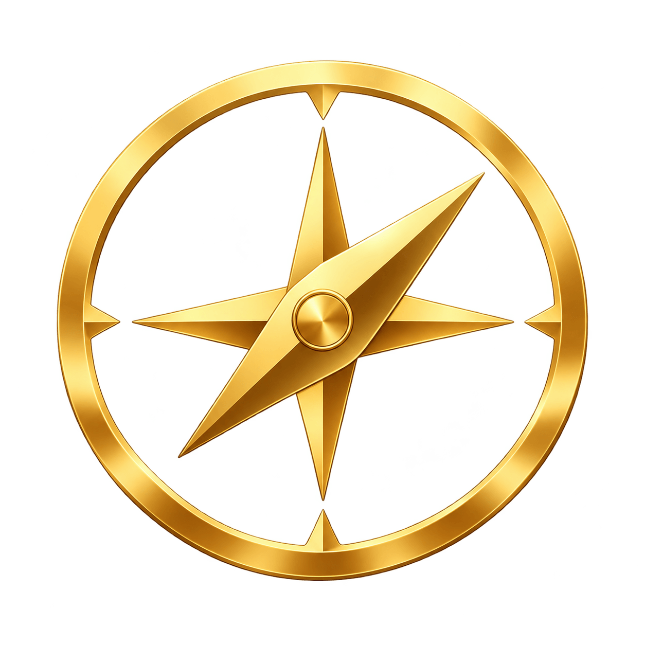 gold compass icon representing seeking better direction for business funding