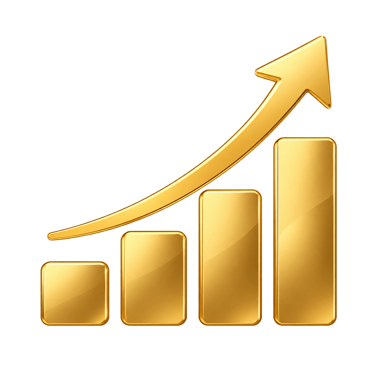 Gold growth chart icon representing building business funding readiness
