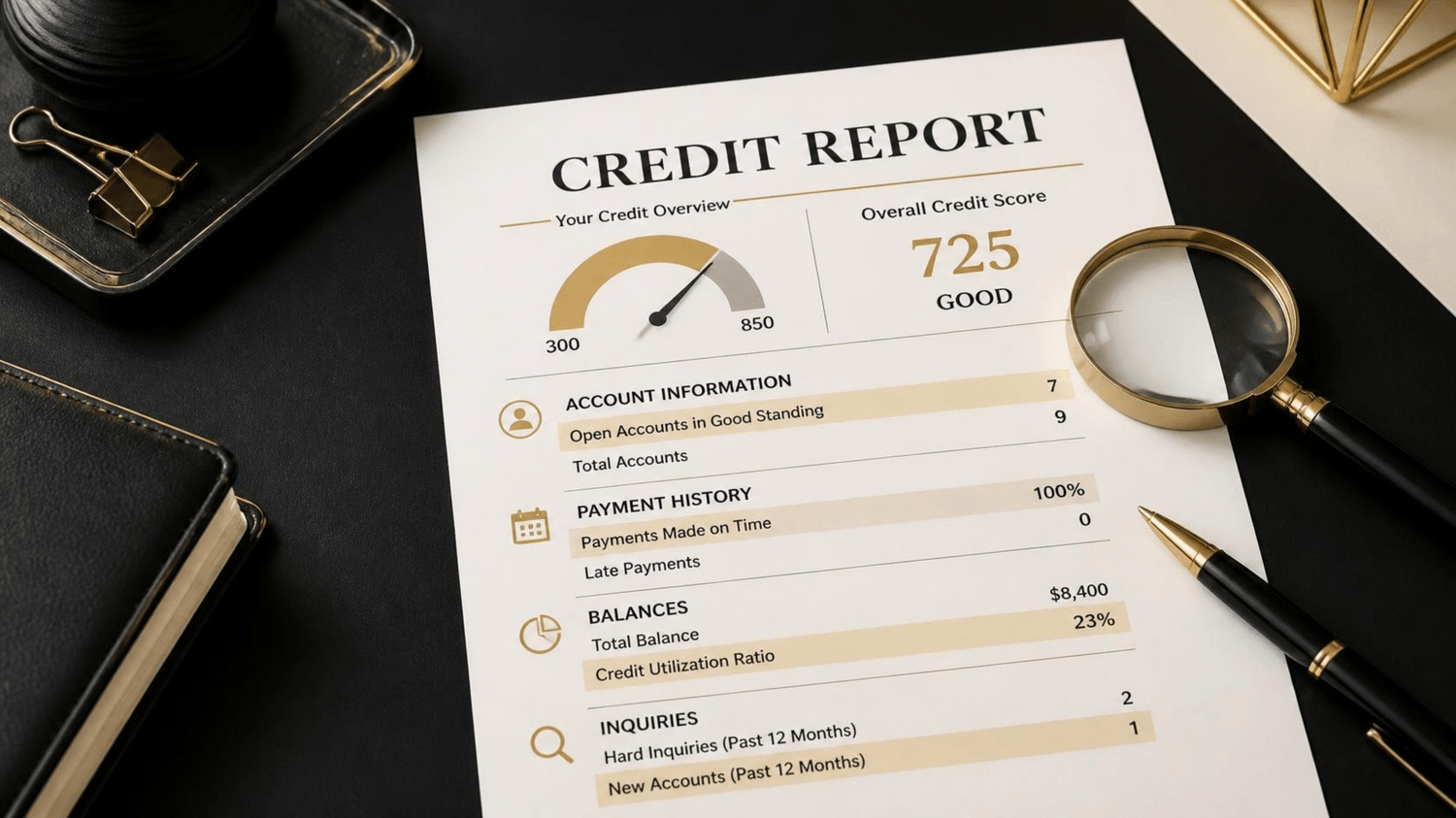 Educational article about reading a credit report