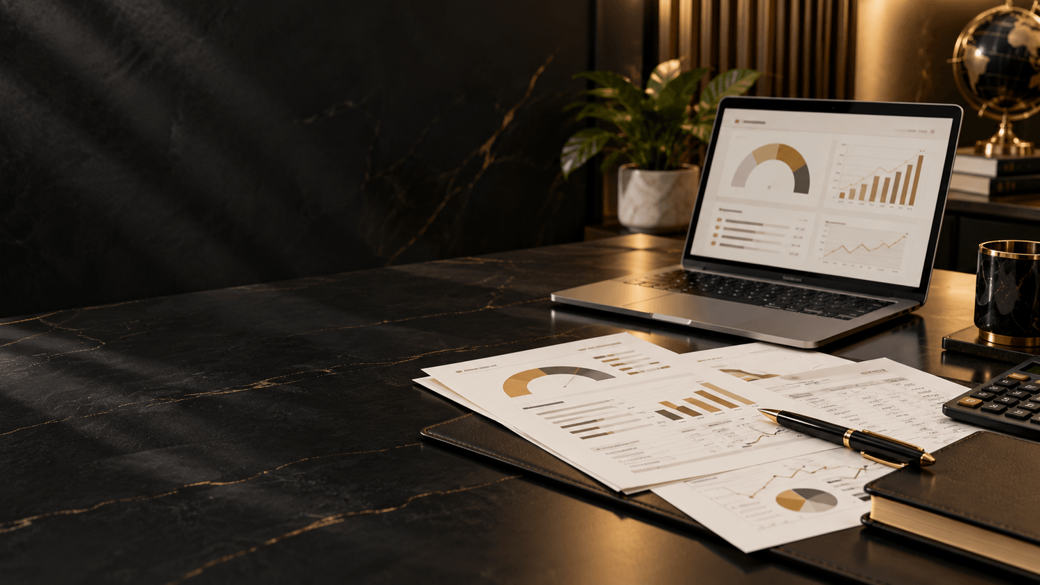 Credit report and financial education workspace