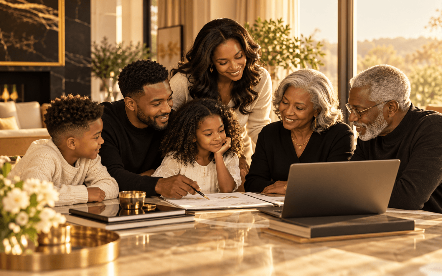 Image representing families creating opportunities for future generations