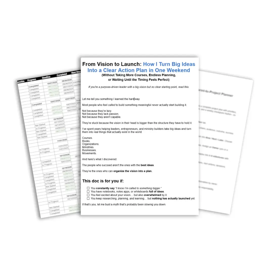 Free Action Plan Template: Turn Big Ideas Into Reality