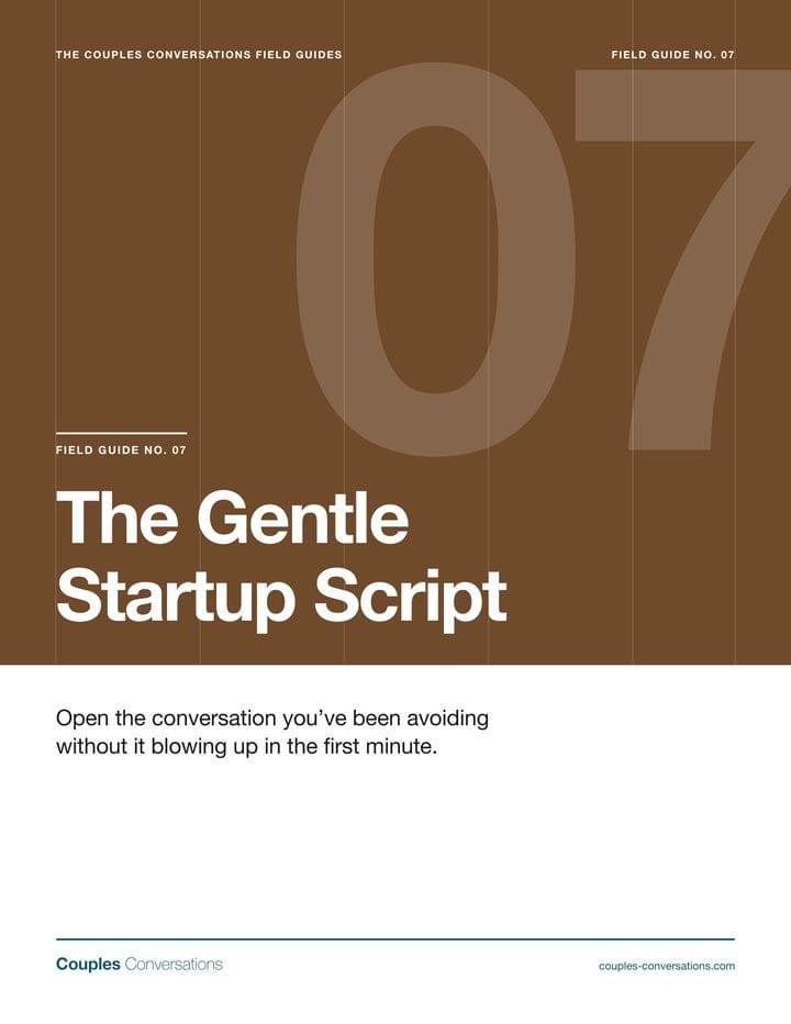 The Gentle Startup Script, Field Guide No. 07