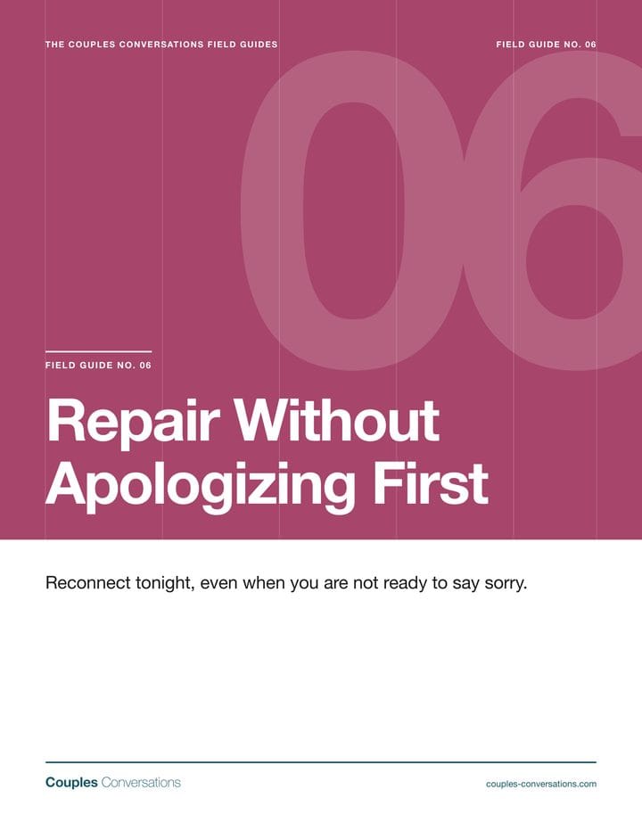 Repair Without Apologizing First, Field Guide No. 06
