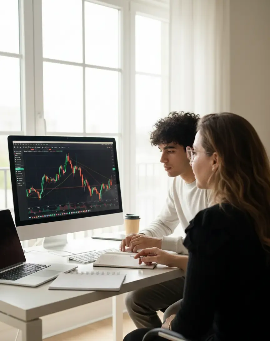 Silvia Rios Trader enseñando Trading