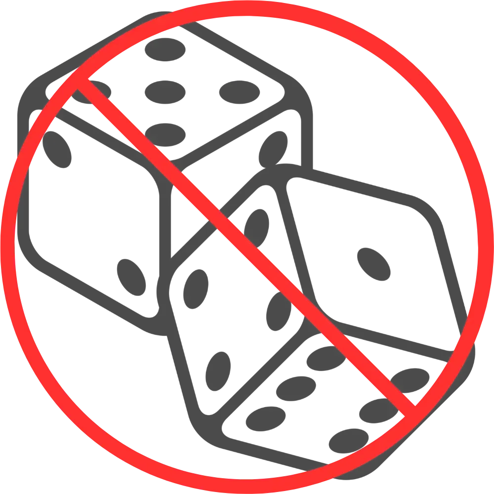 prohibido juegos de azar