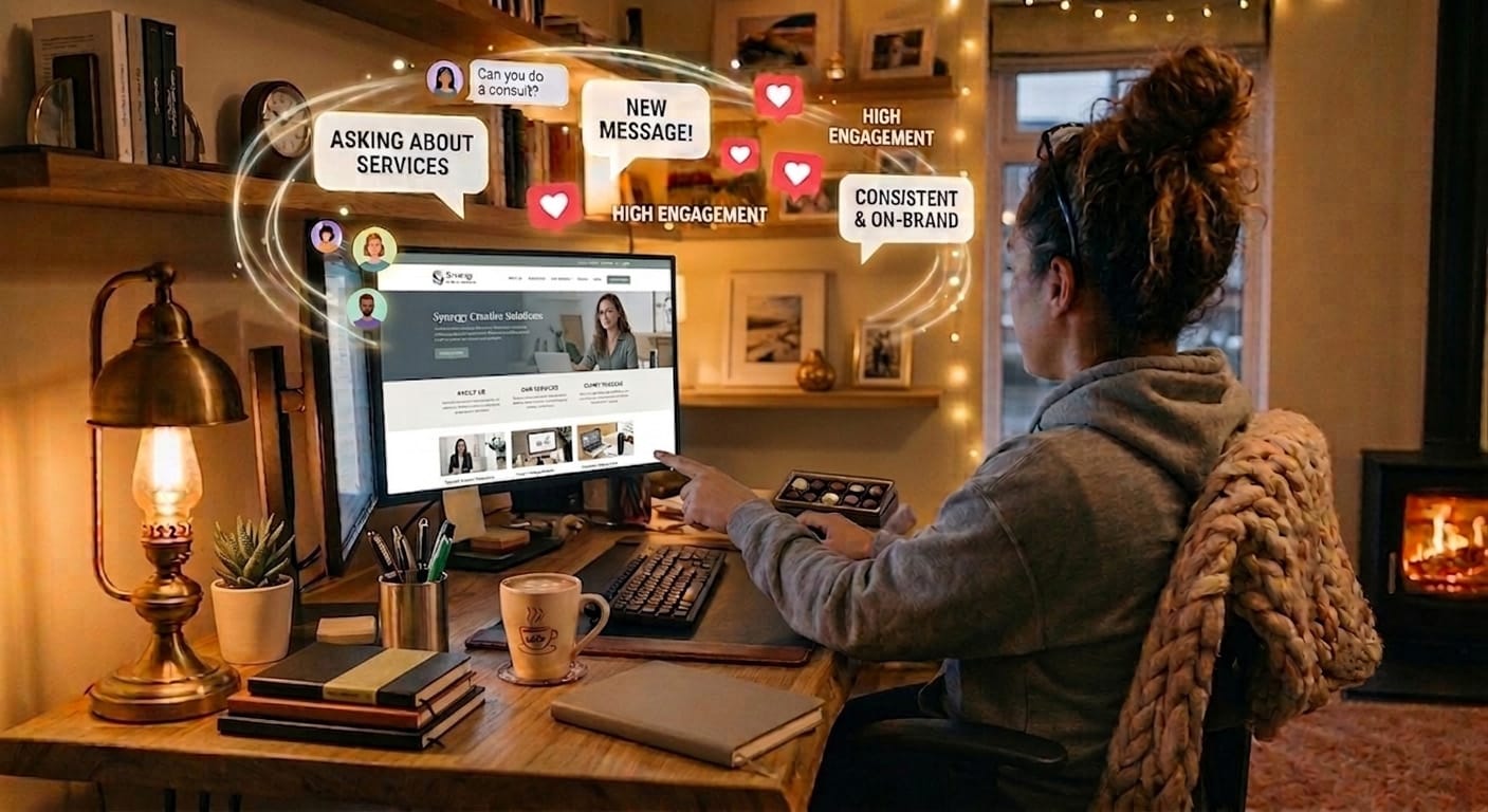 Social media content that attracts clients