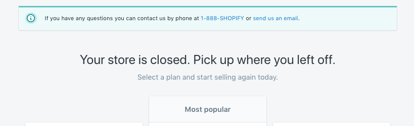 Shopify-confirmation pop-up