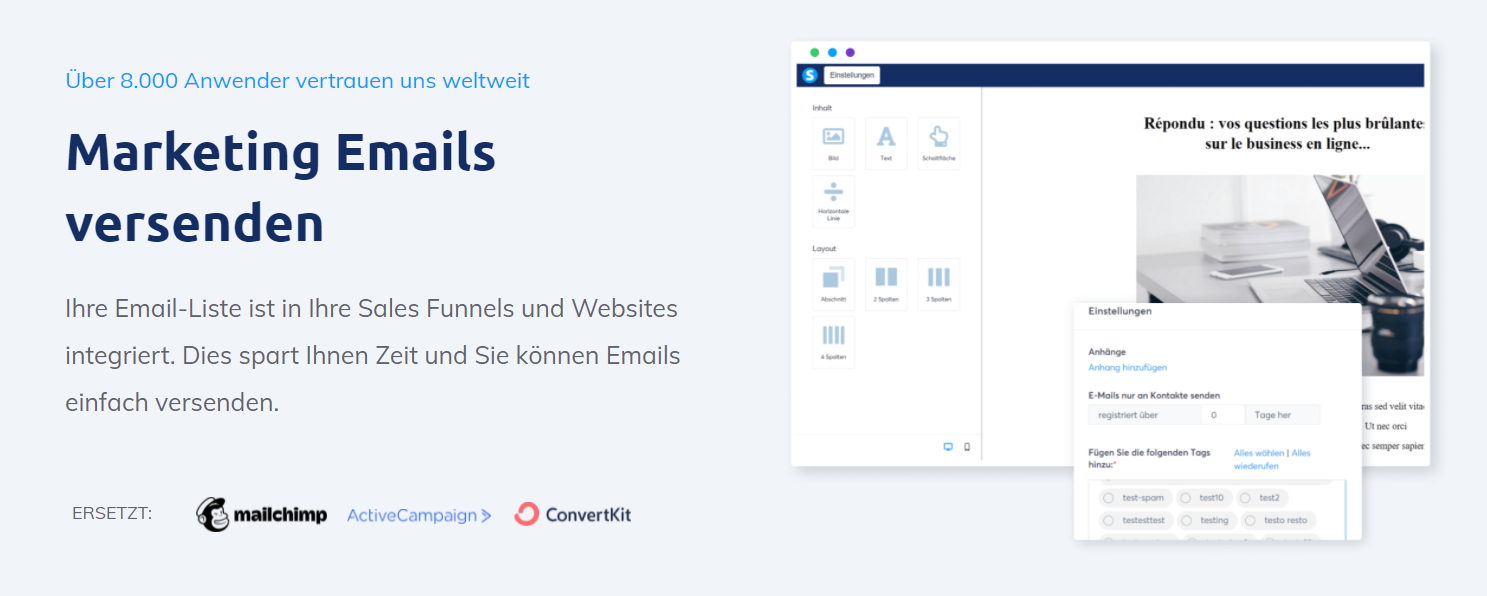 Marketing-Emails versenden