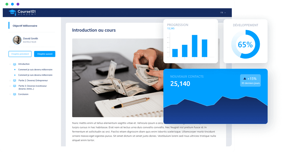 systeme.io course builder
