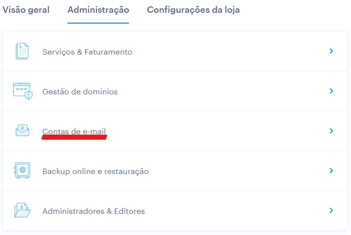 Webnode email accounts