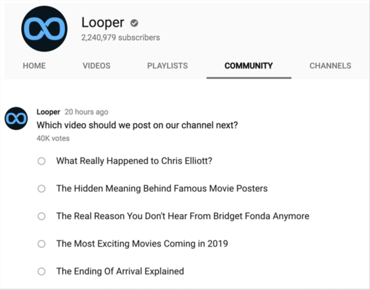 Die YouTube Umfrageergebnisse