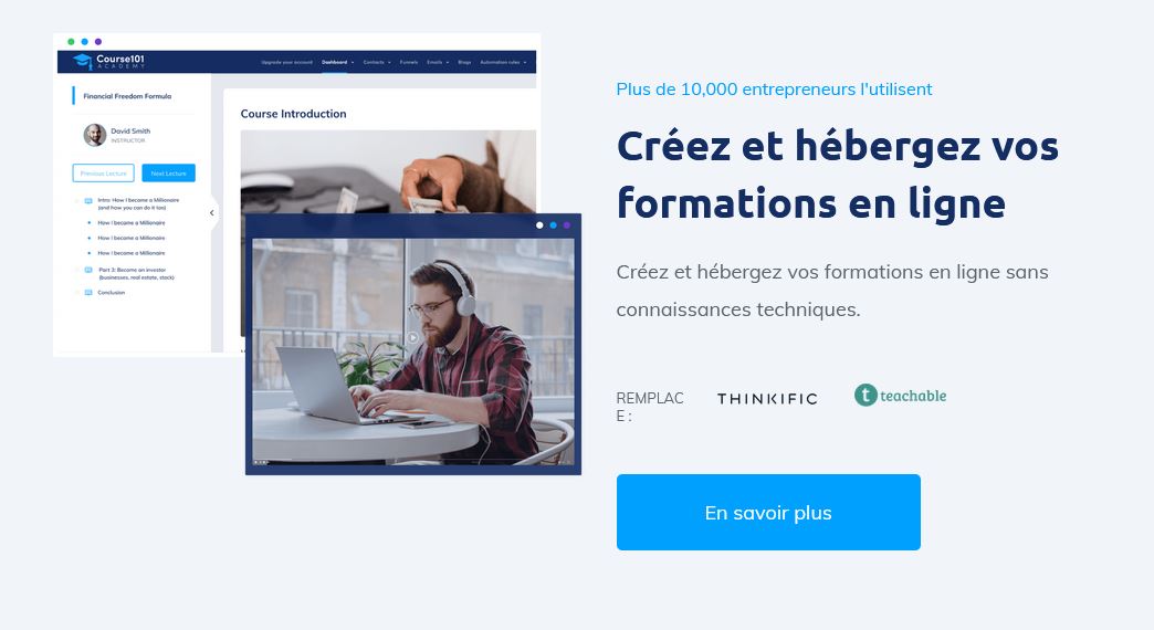 Créer des formations avec systeme.io