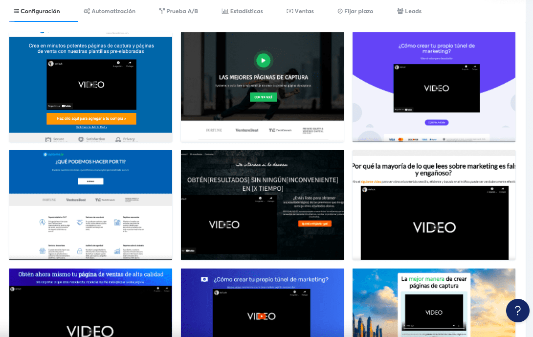 Las plantillas de systeme.io