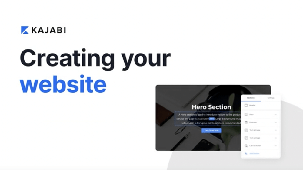 Kajabi website design