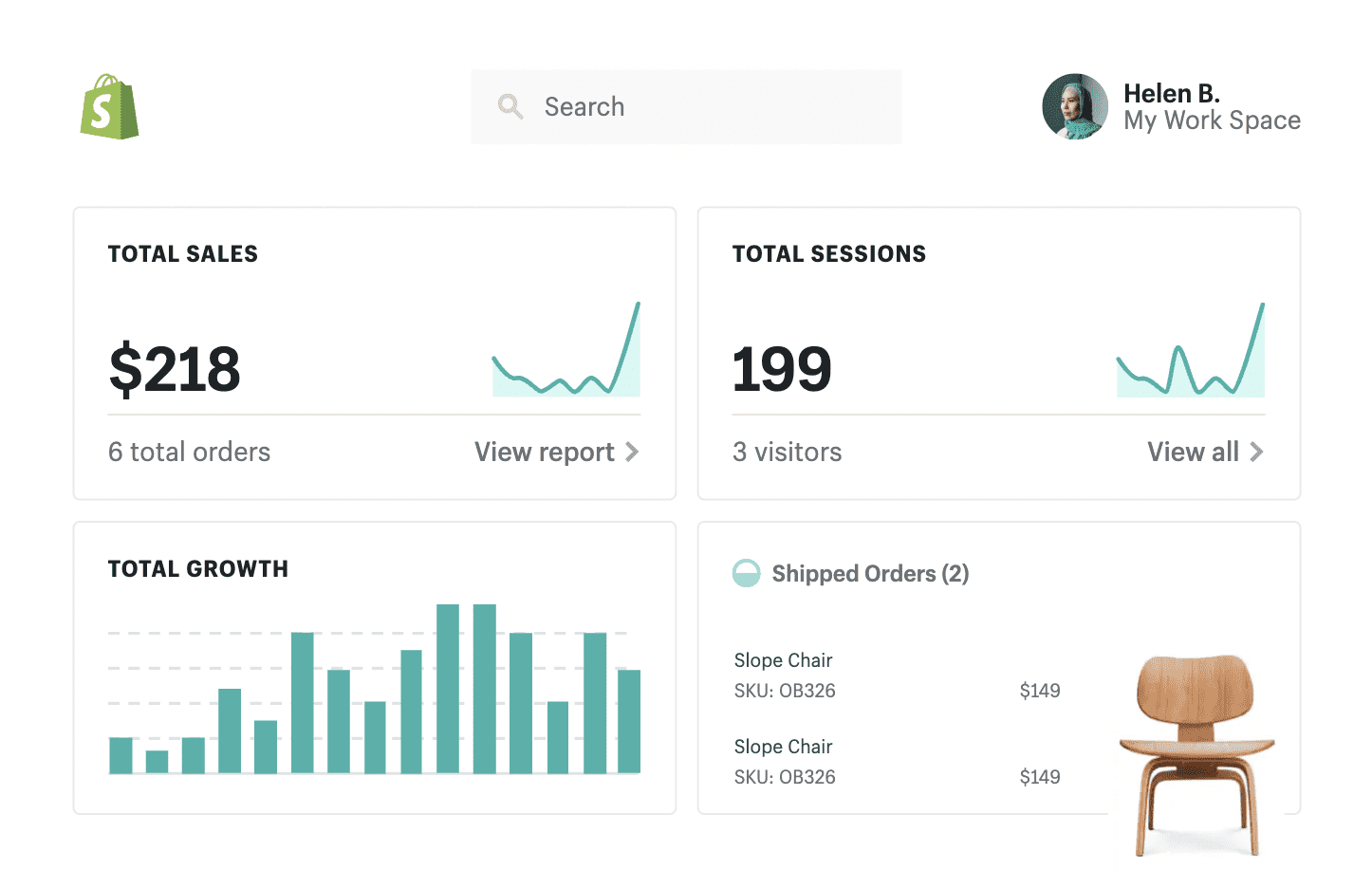 Shopify’s analytics and reporting