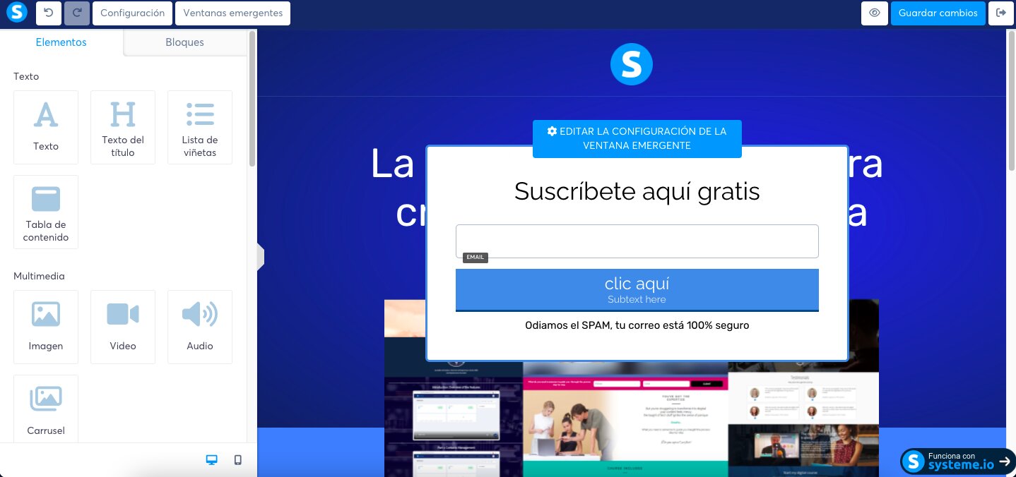 Añadiendo una ventana emergente en speedyupdate.co