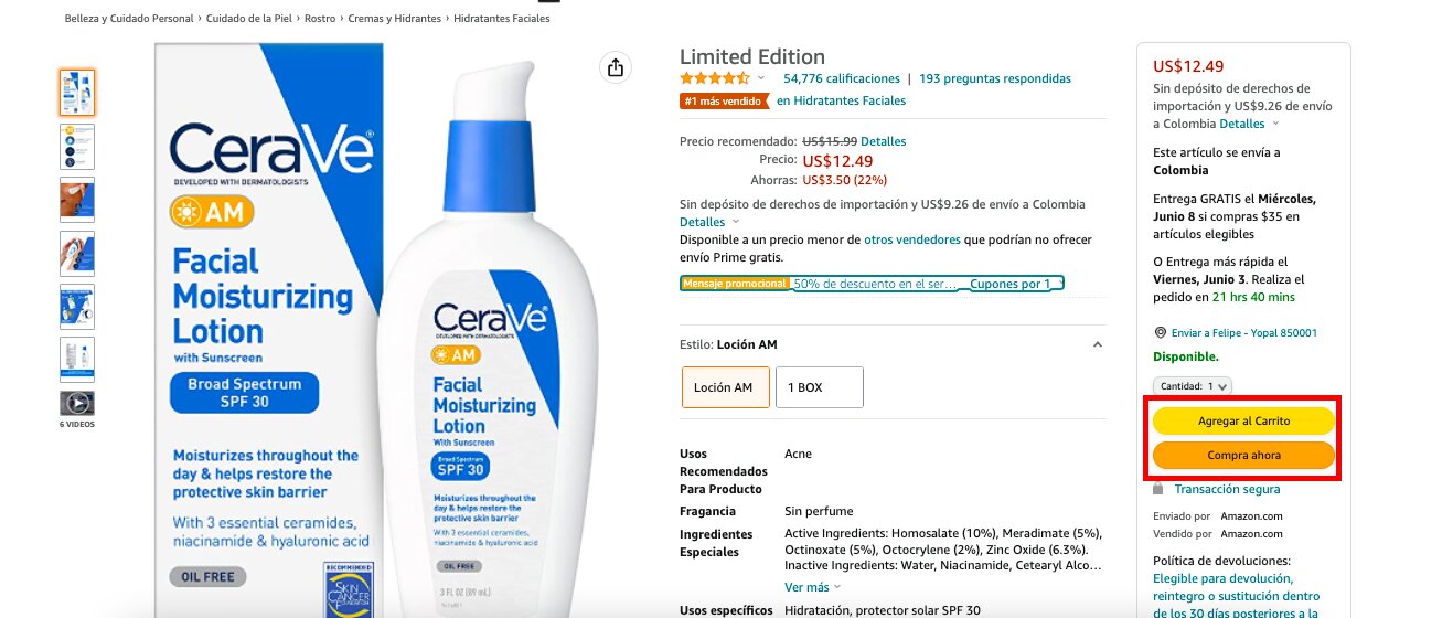 Fuente: Amazon.com