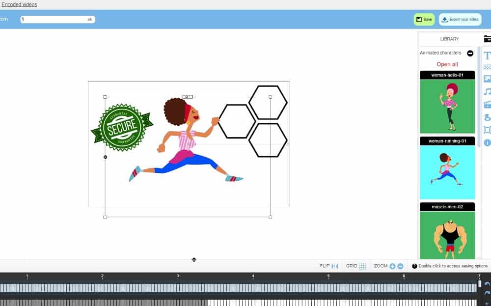 Herramientas de diseño animado de Builderall