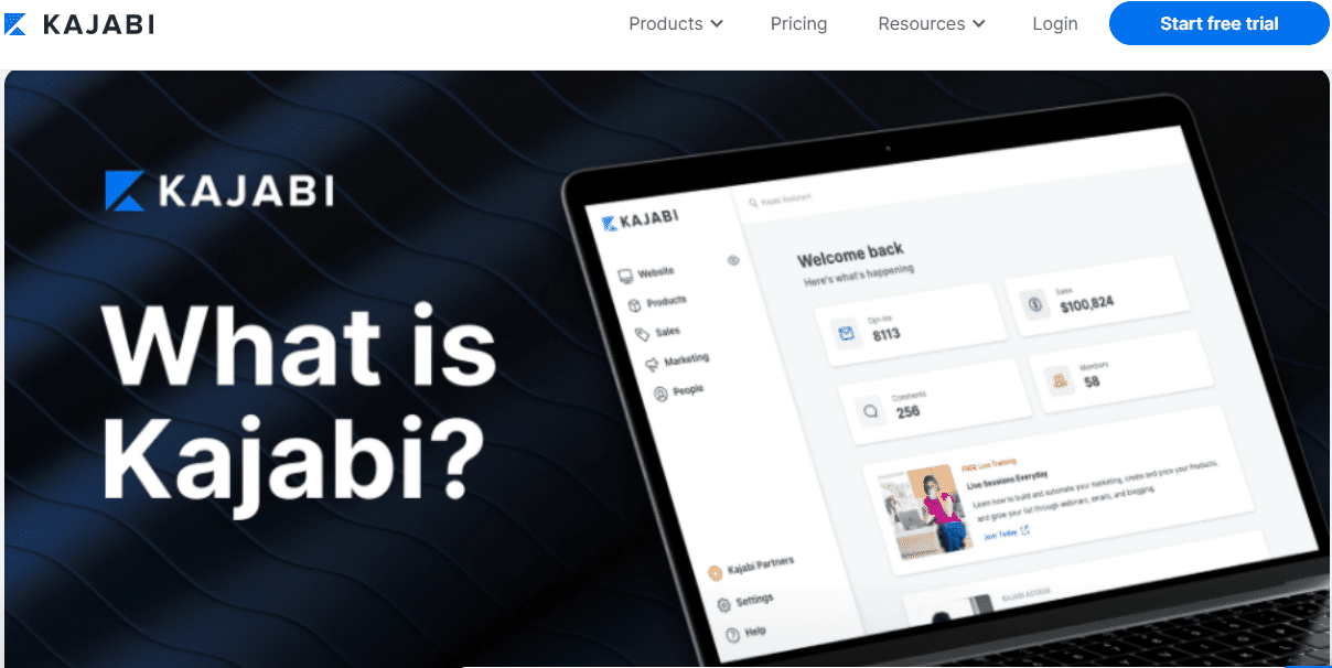 Kajabi - La piattaforma di corsi online