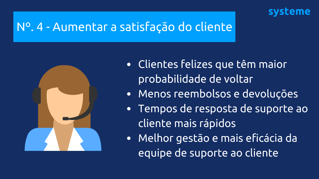 Aumentar a satisfação do cliente