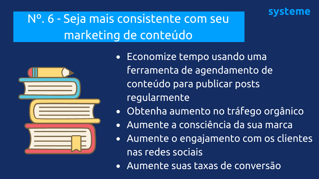 Marketing de conteúdo mais consistente