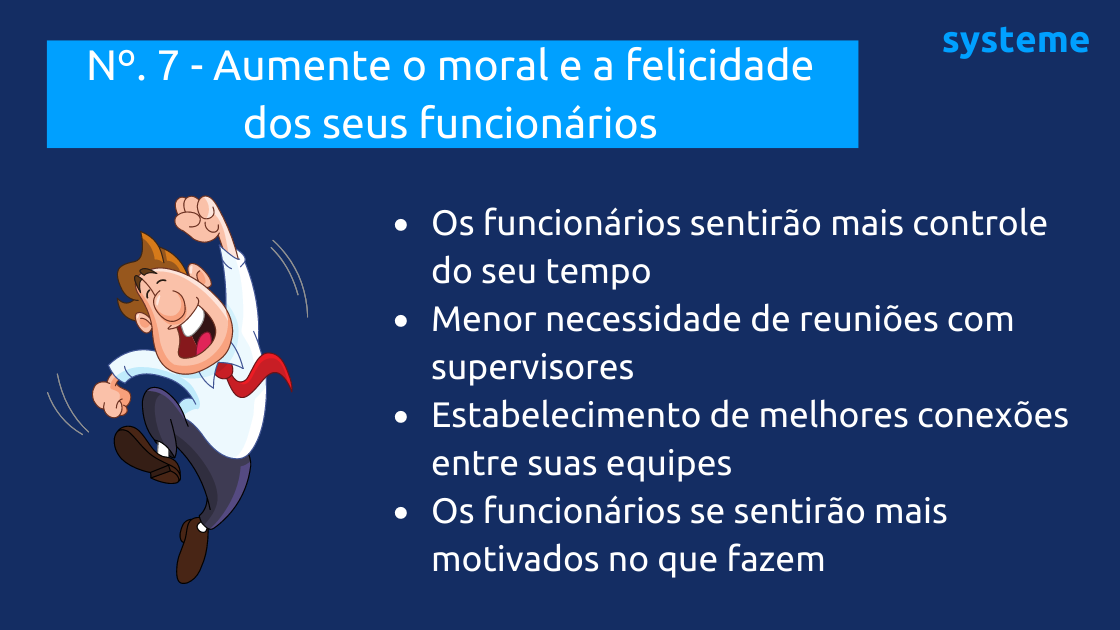 Aumentar o moral dos funcionários