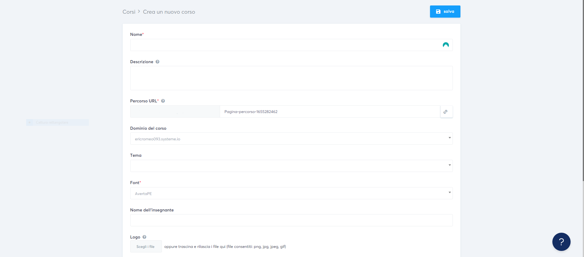 L'editor di testo di systeme.io